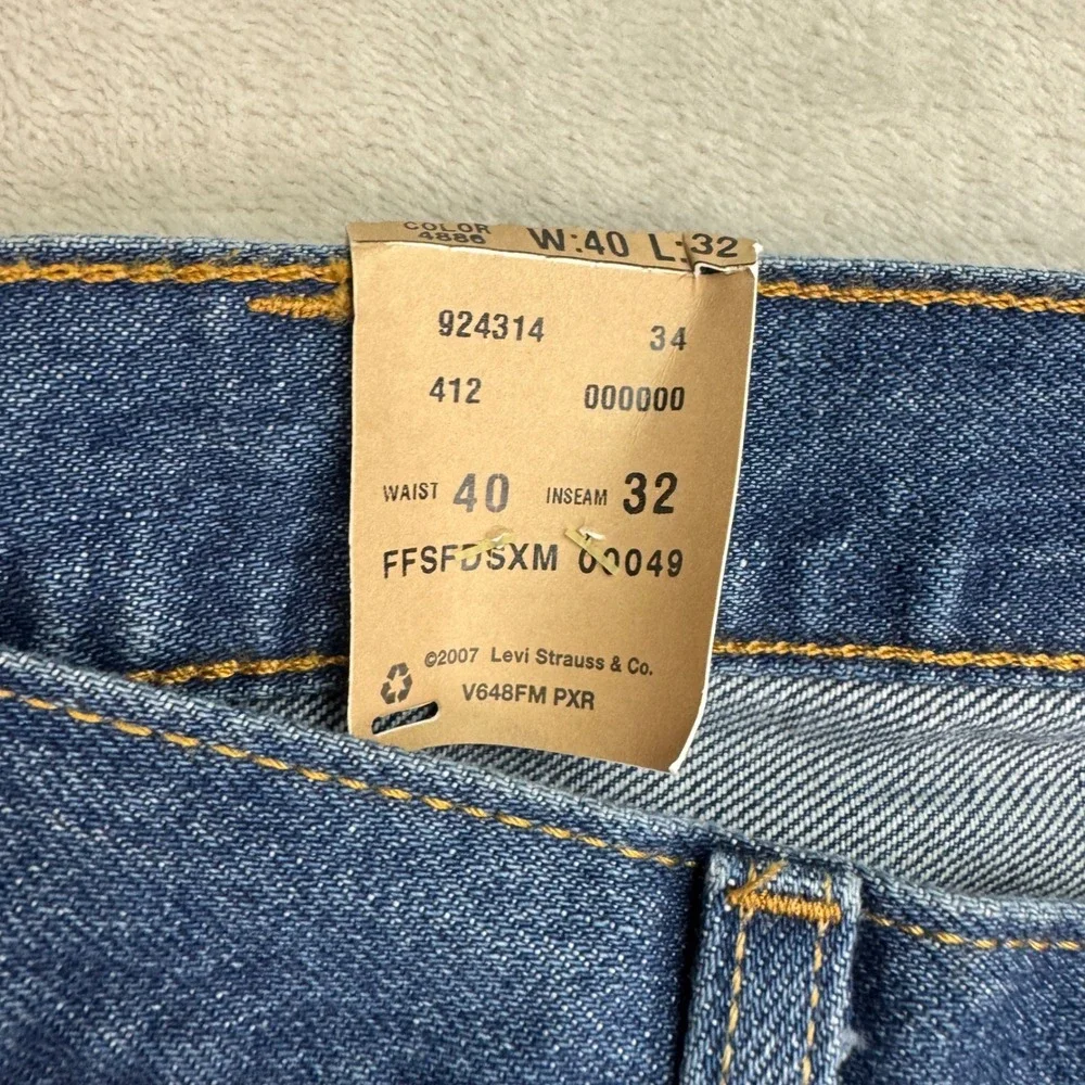 Levi's 505 Straight Leg Jeans Mens 40x32 Blue Regular Fit Y2K Vintage NWT‎